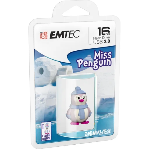 Emtec USB 2.0 M336 16GB Lady Penguin pendrive - 6