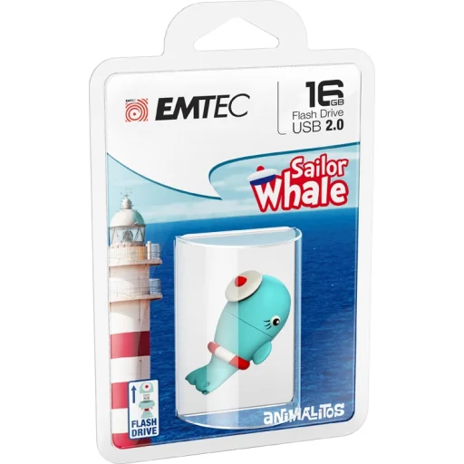 Emtec USB 2.0 M337 16GB Whale Sailor pendrive - 8