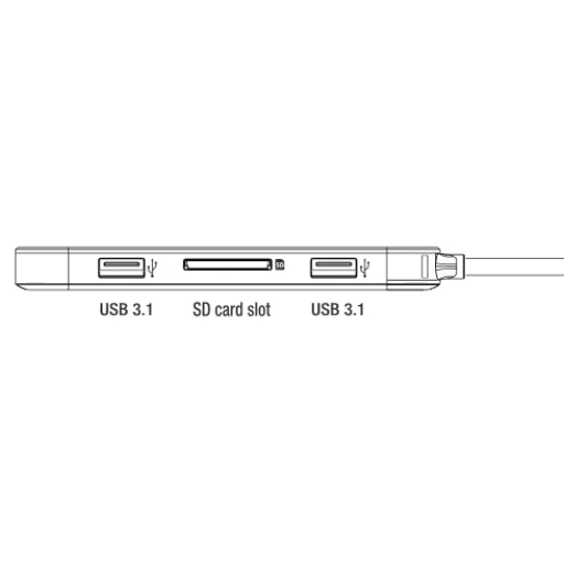 Emtec HUB 6 v 1 Type-C T650C USB-C rozbočovač - 4