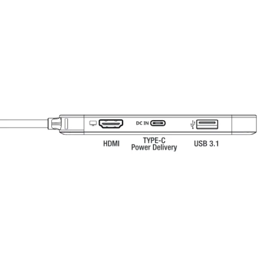 Emtec HUB 6 v 1 Type-C T650C USB-C rozbočovač - 5