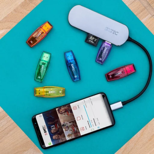 Emtec HUB 6 v 1 Type-C T650C USB-C rozbočovač - 6