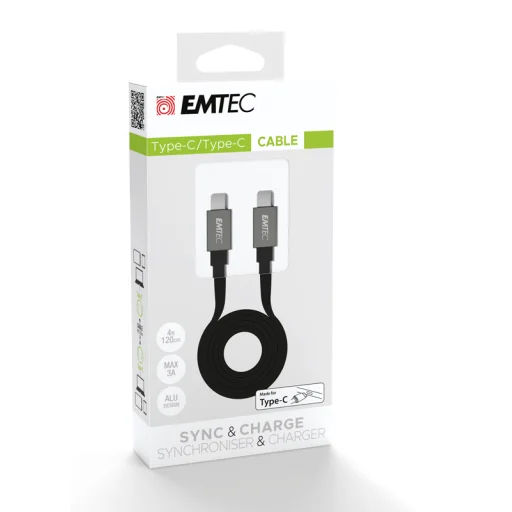 Emtec Type-C - Type-C adat- és töltőkábel 1,2 m - 3