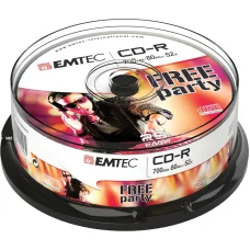 Emtec CD-R 700MB/80MIN 52x Free Party 25 db írható CD