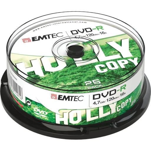 Emtec DVD-R 4,7 GB 16x Holly Copy 25 db írható DVD - 1