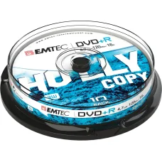 Emtec DVD+RW 4,7 GB prepisovateľný disk 10 ks cake box balenie
