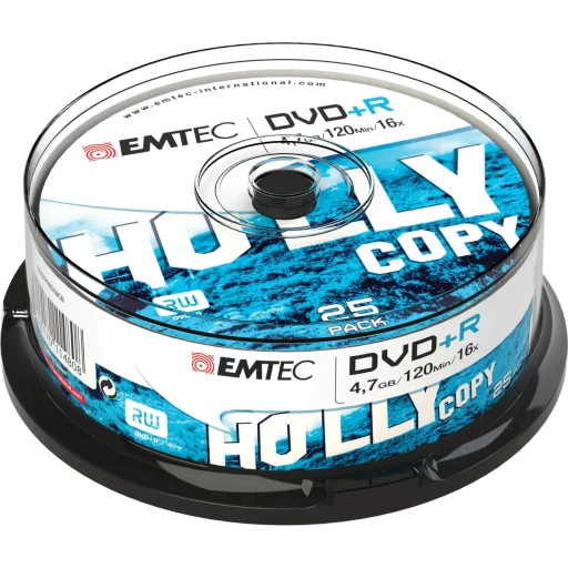 Emtec DVD+R 4,7 GB 16x Holly Copy 25 ks Cake Box zapisovateľný disk - 1