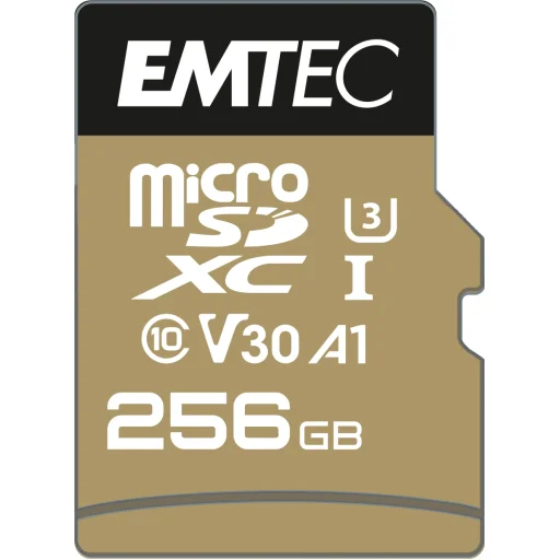 Emtec MicroSDXC 256GB UHS-I U3 V30 SpeedIN Pro memóriakártya - 1