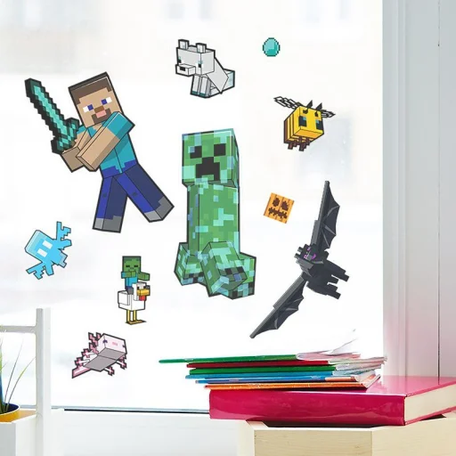 Paladone Minecraft sada nálepiek na okno - 2