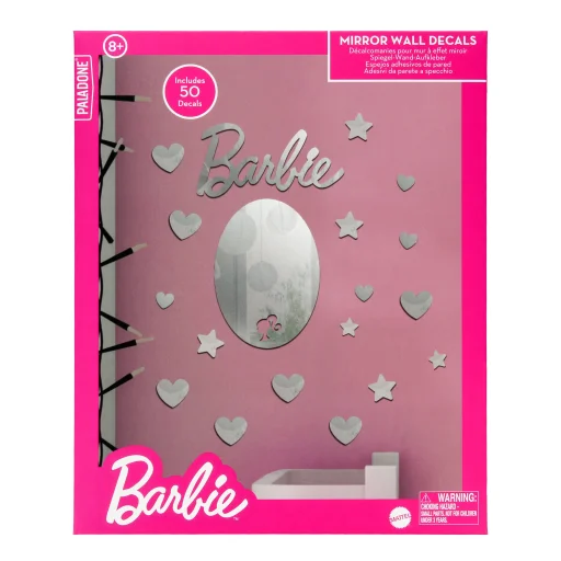 Paladone Barbie zrkadlová nálepka na stenu - 1