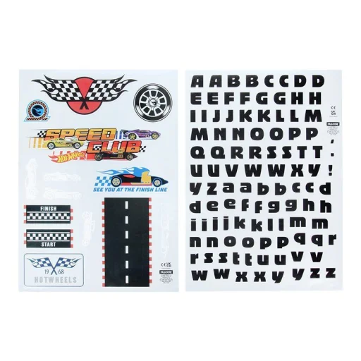 Paladone Hot Wheels prispôsobiteľná nálepka na stenu - 1