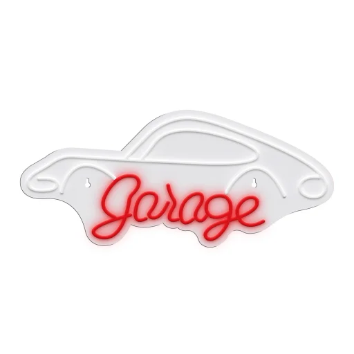 Manta SNL95WH Style Neon Lights Garage bielo-červená dekoratívna LED neónová lampa - 1