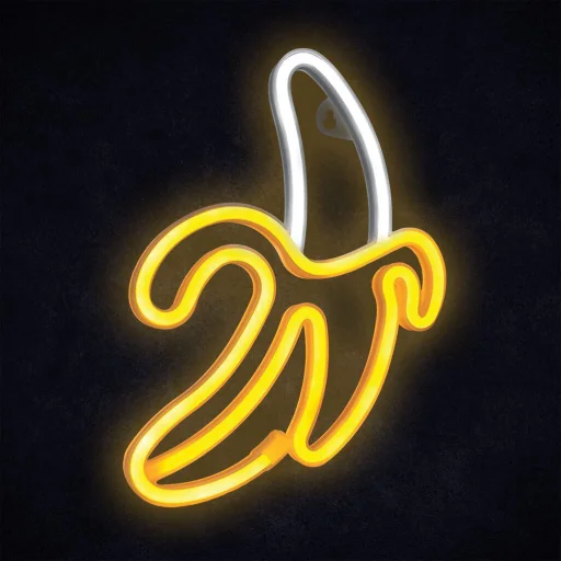 Manta SNL01WHT Style Neon Lights BANAN dekorációs LED lámpa - 5
