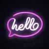 Manta SNL08PKT Style Neon Lights HELLO Pink/White dekorlámpa thumbnail