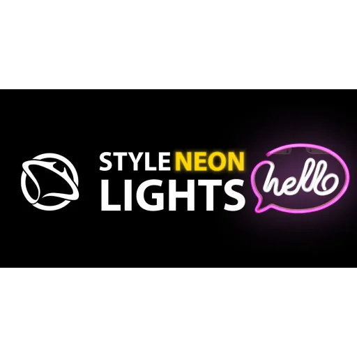 Manta SNL08PKT Style Neon Lights HELLO Pink/White dekorlámpa - 7