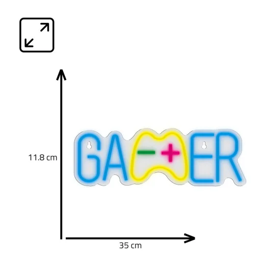 Manta SNL62MT Style Neon Lights GAMER LED dekorlámpa - 6
