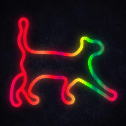 Manta SNL60RGB Style Neon Lights CAT LED dekorlámpa - 6