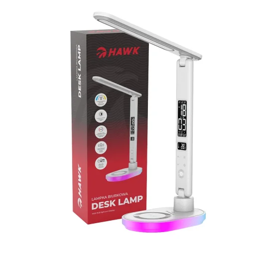 Hawk HW-LAMP03 LED stolná lampa biela RGB - 2