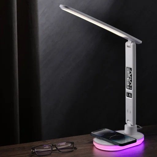 Hawk HW-LAMP03 LED stolná lampa biela RGB - 5