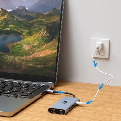 Hawk HW-HUB1101 11 az 1-ben USB-C adapter - 8