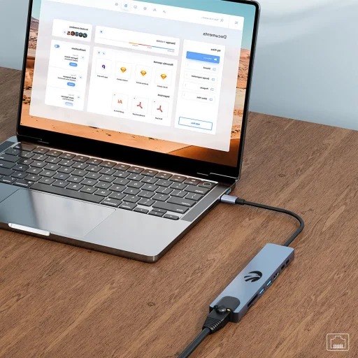 Hawk HW-HUB801 8 az 1-ben USB-C adapter - 6