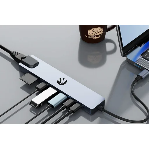 Hawk HW-HUB801 8 az 1-ben USB-C adapter - 7
