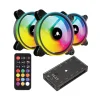 White Shark GCF-S028-004 Nebula-2 Black ARGB sada ventilátorov thumbnail