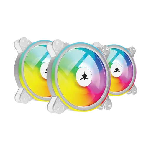 White Shark GCF-S028-005 Nebula-2 White ARGB sada ventilátorov - 3
