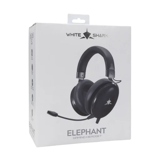 White Shark GH-2540 Elephant Black herný headset - 5