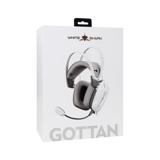 White Shark GH-2446 GOTTAN White gamer fejhallgató - 8