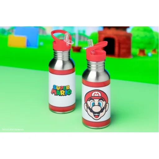 Paladone Super Mario fém kulacs szívószállal - 6
