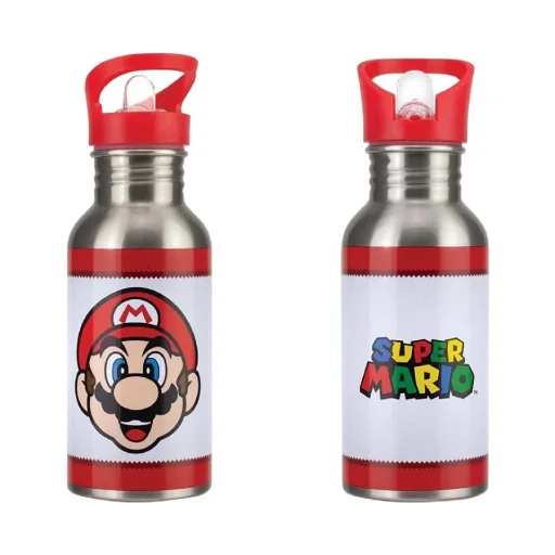 Paladone Super Mario kovová fľaša so slamkou - 3