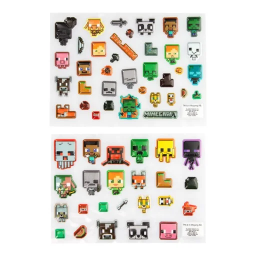 Paladone Minecraft Puffy Gadget Decals nálepka - 1