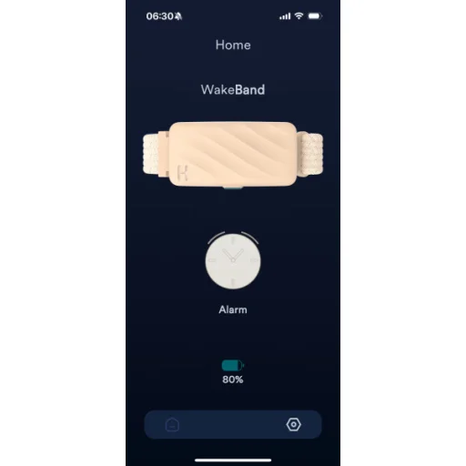 Homedics SS-WB100CE-WW WakeBand csendes ébresztő karkötő, krémszínű - 3