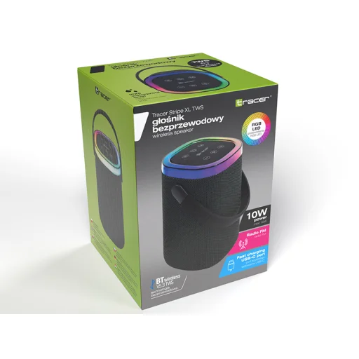Tracer 47615 Stripe XL TWS BT RGB Bluetooth reproduktor - 10