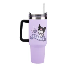 Paladone Hello Kitty Kuromi 900 ml-es hőszigetelt pohár szívószállal