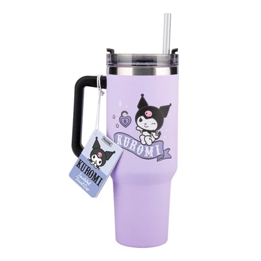 Paladone Hello Kitty Kuromi 900 ml-es hőszigetelt pohár szívószállal - 4