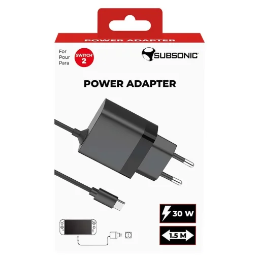 Subsonic sieťový adaptér pre konzolu Nintendo Switch 1/2 - 6