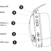 Subsonic Vektra vezeték nélküli headset fekete thumbnail