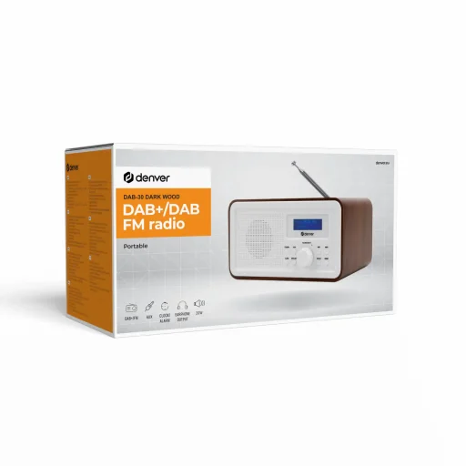 Denver DAB-30DW Dark Wood DAB+ és FM rádió - 8