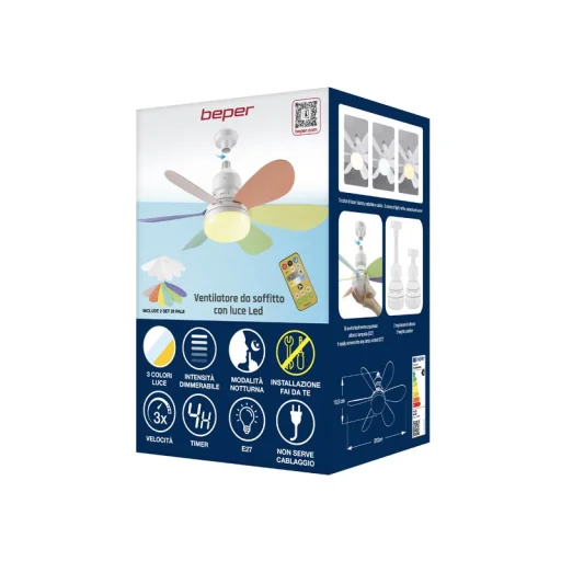 Beper P206VEN610 mennyezeti ventilátor lámpával - 6
