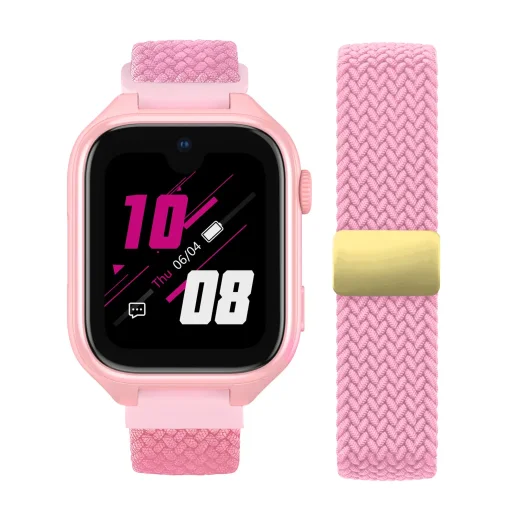 Detské smart hodinky Stelio ST-SWJ102-PK Junior Pro AI 4G ružové - 5