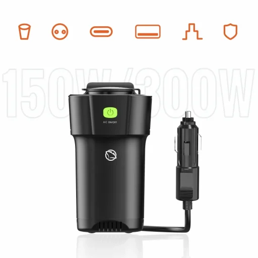 Manta MPI201C Power Inverter 150W DC–AC menič napätia do auta - 3