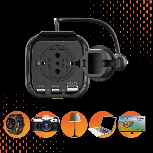 Manta MPI201C Power Inverter 150W DC–AC autós inverter - 7