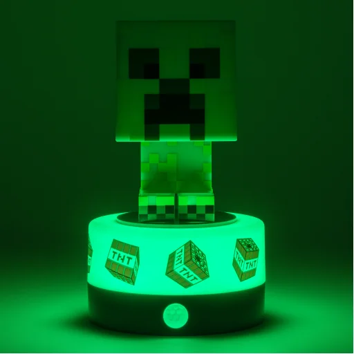 Paladone Minecraft Creeper ikonikus éjjeli fény és szobaőr lámpa - 5