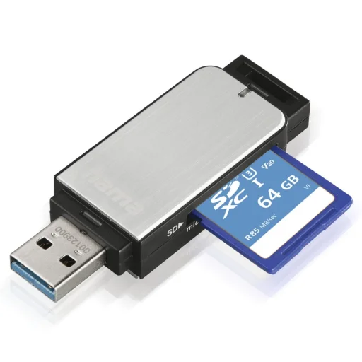 Hama 00123900 USB 3.0 alumínium kártyaolvasó - 4