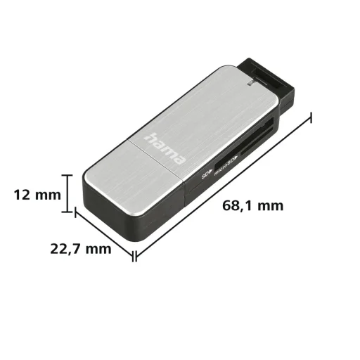 Hama 00123900 USB 3.0 hliníková čítačka kariet - 2