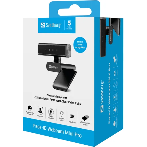 Sandberg 134-44 Face-ID Webcam Mini Pro webkamera - 4
