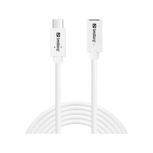 Sandberg 136-55 USB-C > USB-C samec-samica USB 3.1 predlžovací kábel 100W, 2 m - 1