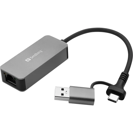 Sandberg 136-68 USB-C/A 2.5 GbE RJ45 adaptér - 1