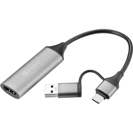 Sandberg 136-70 HDMI Capture Link to USB-C/A videó digitalizáló adapter - 1